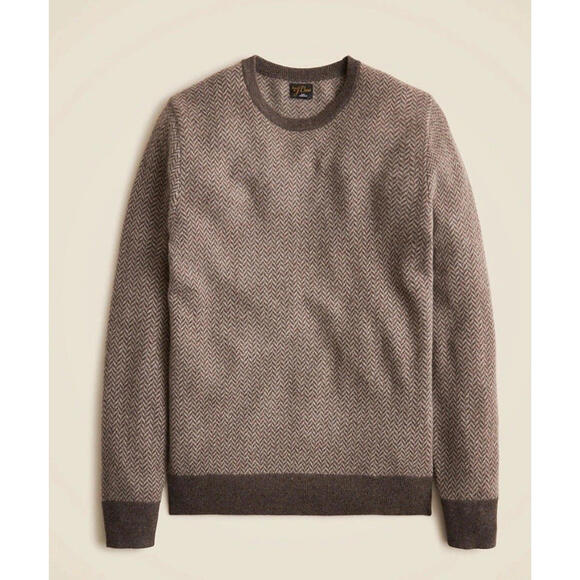 NWT $178 J Crew Cashmere Herringbone Sweater XL